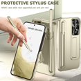 thumbnail image 2 of Compatible S Pen Case for Samsung Galaxy S23 Case with Kickstand & S Pen Holder,Hard Shockproof PC Full Coverage Stand Phone Case for Samsung Galaxy S23 Case Women,Galaxy S23 Case Champagne Gold, 2 of 14