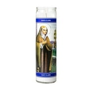 MagicLight Religious Candles 9.6 oz - Glass Jar, Unscented, St Claire White