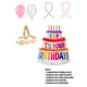 thumbnail image 3 of Set De 42pz De Globos Metalicos Para Cumpleaños Happy Birthday Love Amor, 3 of 13