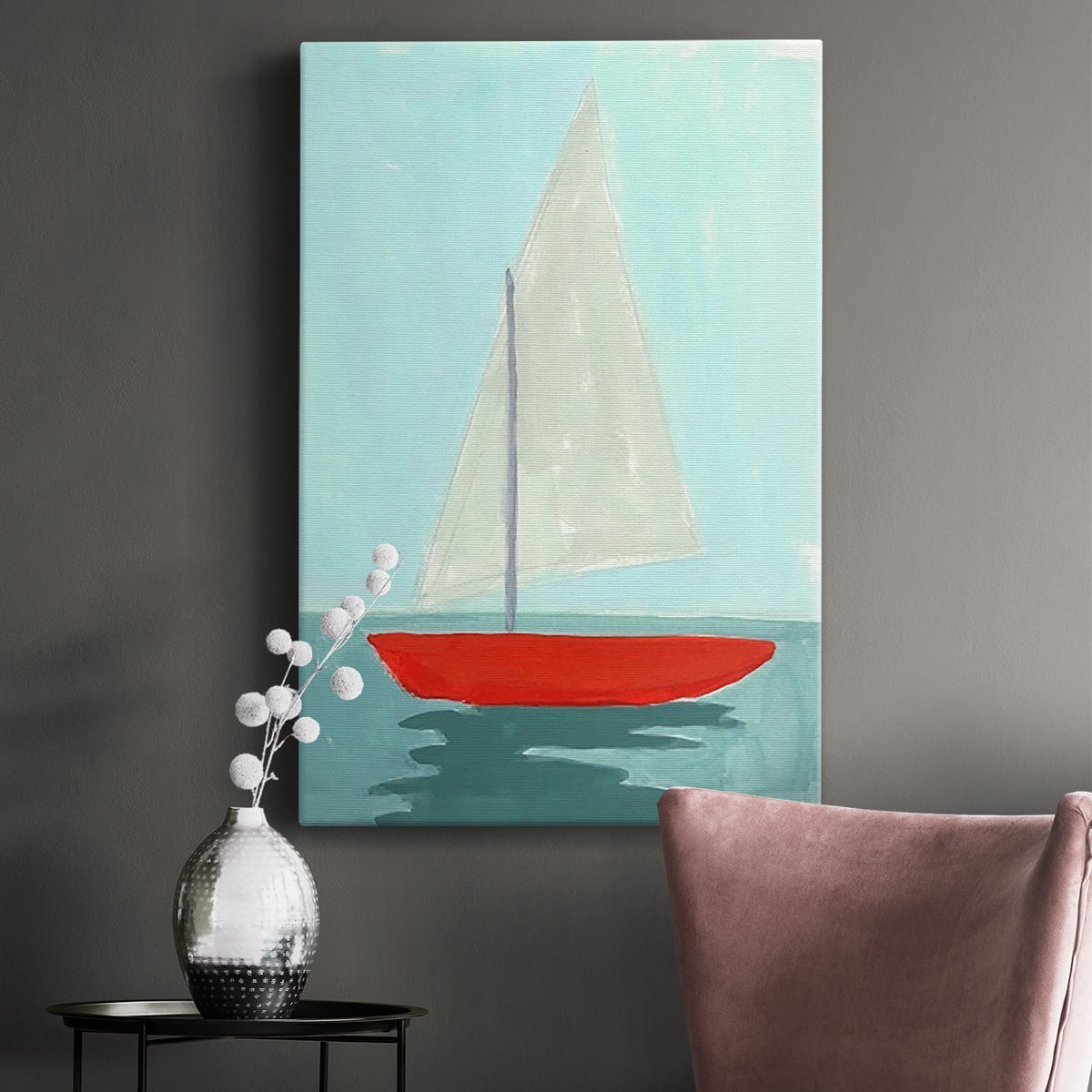 Small Sail II Premium Gallery Wrapped Canvas - Ready to Hang
