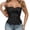 A-Black23, variant on Women Solid Cutout Lace Corset Sweetheart Neckline Strapless Bustier Form Fitting Fashion Corsets