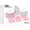 Birthday Pink, variant on 350 Pcs Silver Plastic Plates For Party, Silver Disposable Plates Set, 50 Of Each 9" Dinner Plate Set, 7" Dessert Plate, Cups, Napkins & Cutlery Plastic Dinnerware Set