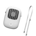 thumbnail image 2 of Ventilador de cuello Ventilador de refrigeración colgante eléctrico recargable USB Refrigerador de aire portátil ajustable, blanco Inevent HA004916-01B, 2 of 7