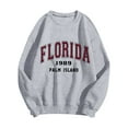 thumbnail image 4 of Women's Loose Hoodie Fashion Letter Print Hoodie Light Oversized Hoodie Crop Knitted Hoodies Women Fuzzy Pullover Women Half Zip Sweatshirt Women Cute Fall Shirt Sweatshirt Women High Low Tops Women, 4 of 5