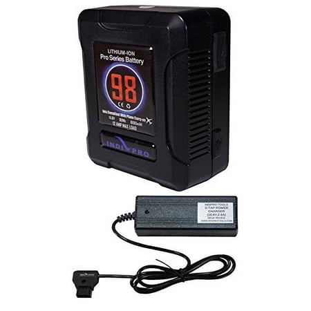 UPC: 0651748820902 | IndiPRO Tools Micro-Series 98Wh Li-Ion Gold-Mount Batt w D-Tap Pro Charger Kit
