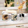 thumbnail image 7 of Clear Storage Jar 2.75x 4.13 Inches One Sizex4 Cotton Swabs Cans Translucent Plasticental Floss Cans Cotton Pads Cans Bathroom Canisters Beautiful Chrysanthemum Pattern, 7 of 7