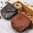 thumbnail image 2 of Hommes de Couleur Unie en Cuir Véritable Hasp Portefeuille Rétro Grande Capacité, 2 of 4