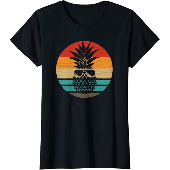 Pineapple Retro Style Vintage T-Shirt