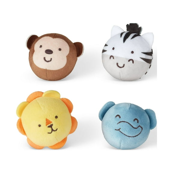 Melissa & Doug Rollables Safari Friends Infant and Toddler Toy (4 Pieces)