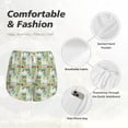 thumbnail image 6 of Lsque Rabbit And Carrot Printed Women's Running Shorts with Liner Pockets,Elastic Quick Dry Workout Athletic Gym Yoga Shorts,Womens High Waist Shorts-X-Large, 6 of 9