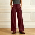 thumbnail image 2 of Kaemgyyd Jeans for Women High Waisted Loose Fit Pants Wide Leg Denim Trousers Casual Fall Fashion Denim Pants（Wine,X-Large）, 2 of 7