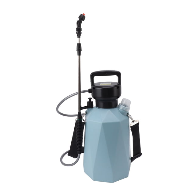 Rociador Con Batería, Rociador De Alta Potencia Rombo Con Batería De Litio De 2000mAh A Prueba De Fugas De 5L Para Jardín