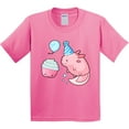 thumbnail image 3 of Inktastic Cute Axolotl Birthday with Cupcake Youth T-Shirt, 3 of 5