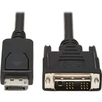 Tripp Lite Safe-IT DisplayPort to DVI Adapter Cable Antibacterial M/M 6ft, Black