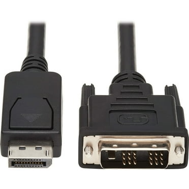 Tripp Lite Safe-IT DisplayPort to DVI Adapter Cable Antibacterial M/M 6ft, Black