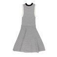 thumbnail image 2 of bar III Robe Midi Évasée à Rayures pour Femmes, Gris, Très Petit, 2 of 2