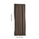 thumbnail image 3 of Cortinas de puerta francesa de alta precisión de color sólido, con ojal para barra de deslizamiento, gris oscuro profundo, 3 of 8