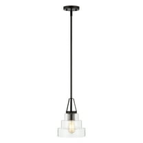 SAFAVIEH Raylen Clear Iron Pendant Light with Clear Shade