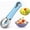 Blue, variant on JKCCZLL Suuker Melon Baller Scoop Set,Professional 4 In 1 Stainless Steel Fruit Carving Tools Knife Kit, Watermelon Knife for Ice Cream Melon,Dig Pulp Separator Fruit Slicer,Blue,8.46in*2.67in