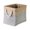 Gray, variant on DII Durable Woven Striped Storage Bin with Rope Handles, Large Cube, 16x16x16", Gold