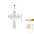 thumbnail image 3 of ANGARA Lab Grown Diamond Cross & Sideways Infinity Pendant for Women in 14K White Gold (Size-3.1mm| Color-F-G| Clarity-VS) | Anniversary, Jewelry Gift for Women | Lab-Grown Diamond Necklace, 3 of 7