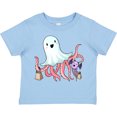 thumbnail image 3 of Inktastic Cute Ghost Octopus Trick or Treating with Bat Boys or Girls Toddler T-Shirt, 3 of 5
