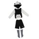 thumbnail image 1 of Cute Cat Ear Sudadera Con Capucha Pantalones Superiores Conjunto De Medias Para 1/4 BJD SD MSD Negro Sunnimix Traje de ropa de muñecas, 1 of 7