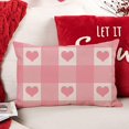 thumbnail image 3 of Valentines Day Pillow Covers 12x20 Birthday Gifts Heart Pattern Throw Pillow Cover Decorations for SofaHome Decor, 3 of 5