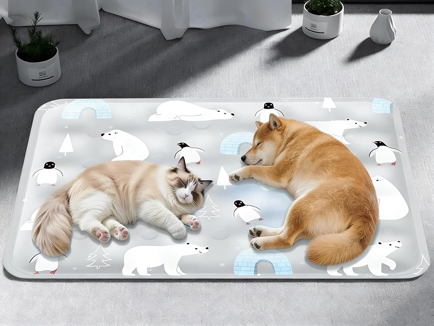 120*70cm Dog Cooling Mat, 2026 New Summer Pet Mats, Portable Pet Cooling Pad for Travel, Washable Gel Coolings Mat for Dogs and Cats Indoor Outdoor, Reusable Chill Pad Suitable for All Pets