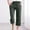 Green, variant on SBYOJLPB Cotton Linen Capri Pants for Women Fall Casual Capris Drawstring Elastic High Waist Pant Leg Cropped Trouser White 10(XL)