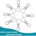 thumbnail image 2 of 120 Sets 25MM 30MM Metal Key Rings with Jump Rings, Screws, and Split Keyrings - Bulk Keychain Rings for Home and Office Decor, 2 of 5