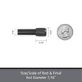 thumbnail image 4 of Kenney  Fast Fit No Tools 7/16" Spring Tension Rod, 4-Pack 28-48" - Black, 4 of 5