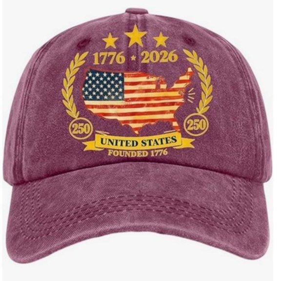 250 Anniversary USA Hat, USA 250th Anniversary Baseball Cap, America 1776-2026 Patriotic Hat for Independence Day Veterans Memorial Day