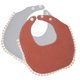 thumbnail image 3 of 2Pcs Toddler Bibs For Babies Cotton Saliva Absorbent Crumpled Bibs Simple Design, 3 of 4