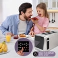 thumbnail image 4 of Inspirex Touch Screen Toaster - 4 Slice Long Extra-Wide Slots - 5 Bread Type and 6 Browning Levels - Defrost, Reheat, Favorite, Single Slot Settings - Stainless Steel, 4 of 9