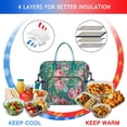 thumbnail image 4 of Pioneer Flower Floral Print Pattern Womens Lunch Box for Work,Insulated Large Lunch Bag for Tween and Teen,Loncheras Para Mujer,Leakproof Adult Lunch Bag for Work,Beach,Travel,Picnic,Camping, 4 of 7