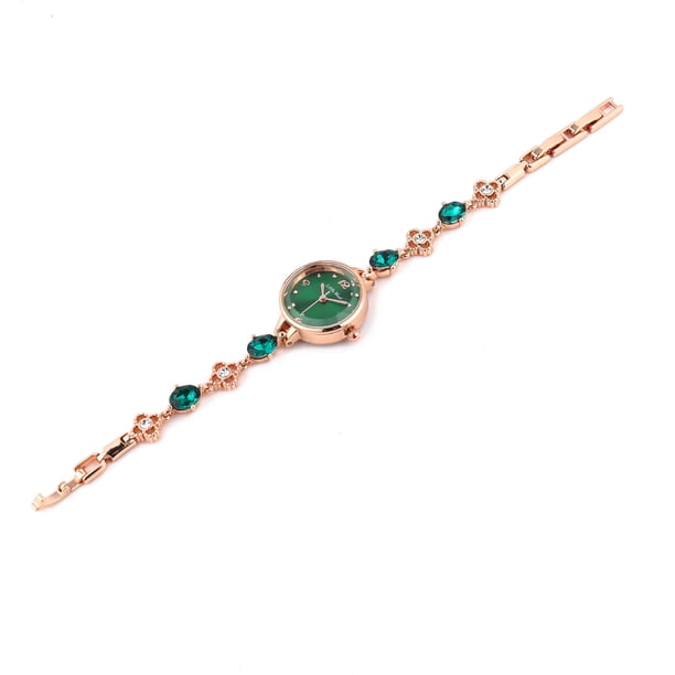 Pequeño reloj verde, sencillo y hermoso, reloj de pulsera para mujer, reloj de regalo, reloj de jade