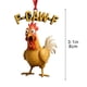 thumbnail image 2 of Adornos navideños, adornos navideños, regalos navideños, divertidos adornos navideños de pollo enojado, decoración navideña, colgante de pollo, pieza decorativa de pollo, 2 of 6