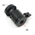thumbnail image 1 of Mosiee Adaptateur de Tête de Boule Portable de Haute Qualité Ajustement d'Angle Rotation 1/4 360 Degrés Vis 3/8 pour Support de Micro de Caméra Reflex, 1 of 8