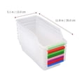 thumbnail image 3 of HLONK 8pcs Refrigerator Organizer Bins Fridge Storage Containers Plastic Storage Bin (Random Color), 3 of 6