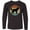 AB-Black, variant on Inktastic German Shepherd Silhouette Vintage Retro Long Sleeve Youth T-Shirt