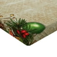 thumbnail image 2 of Ambesonne Christmas Fitted Sheet 2 Pcs Set, Retro Frame Old Days, California King, Multicolor, 2 of 3