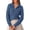 Grey Blue, variant on PRETTYGARDEN Women's Cable Knit Cropped Cardigan Sweaters Oversized Sweater, Long Sleeve Zip Up Jacket, Collared Neck, Ribbed Hem, Cozy Soft Casual Wear, Fall Clothes Winter Outerwear