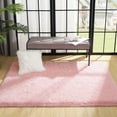 thumbnail image 4 of YJ.GWL Soft Fluffy Area Rug Plush Rugs Carpet for Living Room Bedroom, 4'x5.3',Pink, 4 of 7