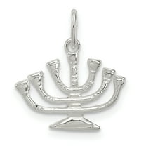 925 Sterling Silver Menorah Charm Pendant