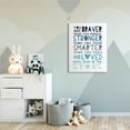 thumbnail image 2 of Stupell Industries Braver Stronger Smarter and Love Phrase Blue Typography,36 x 48,Designed by Elizabeth Tyndall, 2 of 6