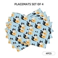 thumbnail image 3 of Placemats Set of 4, FUNNY CAT IS DRINKING WATER Place mats for Dining Table Indoor/Outdoor, Cute Heat Resistant Washable Table Mats(18" x 12"), 3 of 8
