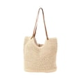 thumbnail image 3 of Bolso de hombro para mujer,Bolso de playa Bolso de hombro para mujer Bolso de mano tejido,Bolso tejido para exteriores Bolso de verano Bolsos diarios,Bolso de viaje de compras portátil, 3 of 8