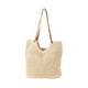 thumbnail image 2 of Bolso de hombro para mujer, estilo bohemio, tejido, de viaje, moderno y portátil. Beige 40cmx32cm, 2 of 9