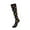 A-Red160, variant on Yuanlong Women's Striped Socks Knee-High Sports Socks Vintage Classic Outdoor Cycling Travel Workout Hosiery